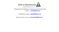 Desktop Screenshot of lab-tec.cl